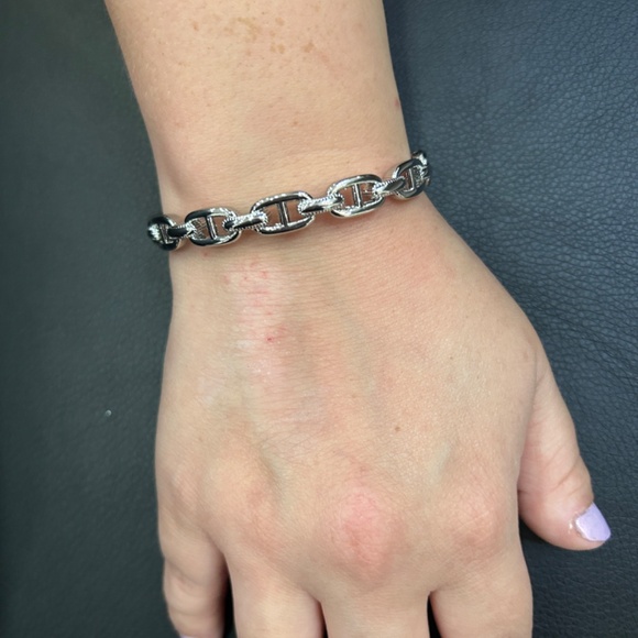 CZ Alternate Mariner Bangle Bracelet - Picture 2 of 5